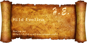 Hild Evelina névjegykártya